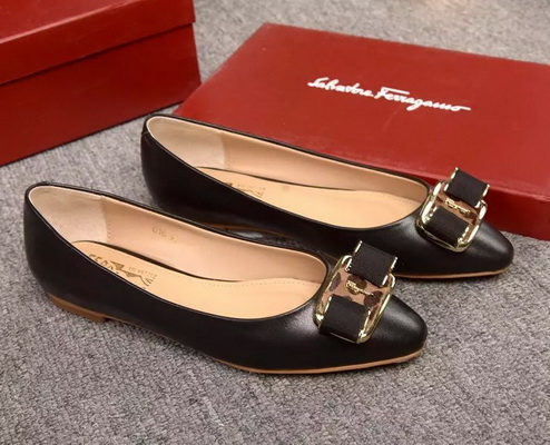 Ferragamo Shallow mouth flat shoes Women--048